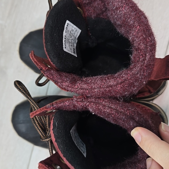 Sorel Wome Slimpack Rain Leather Duck Rubber Boots Lace-Up Waterproof Shoes Sz 6 - Picture 8 of 13